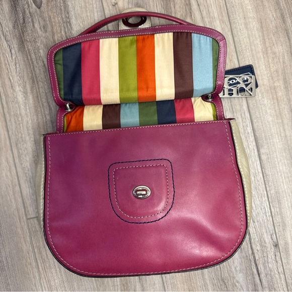 Coach Legacy Willis 70th Anniversary 19031 Berry and Slate Distressed Leather - Picture 7 of 16